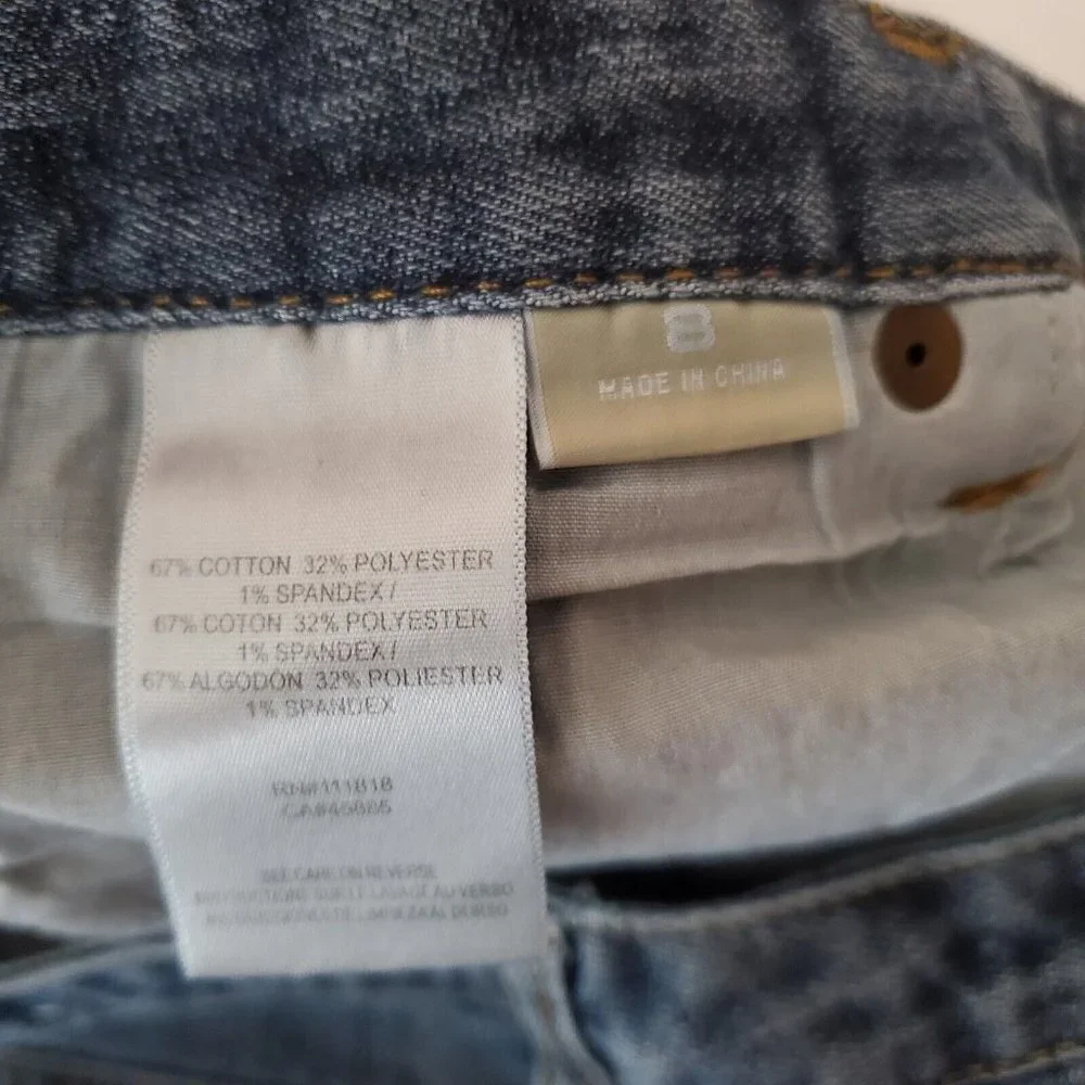 Michael Kors‎ Flare Jeans Womens 8 Stretch Denim Lowrise Cotton blend